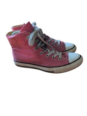 Converse Chuck Taylor Pink High Top Sneakers Youth 5 Women’s 7 Canvas Shoes